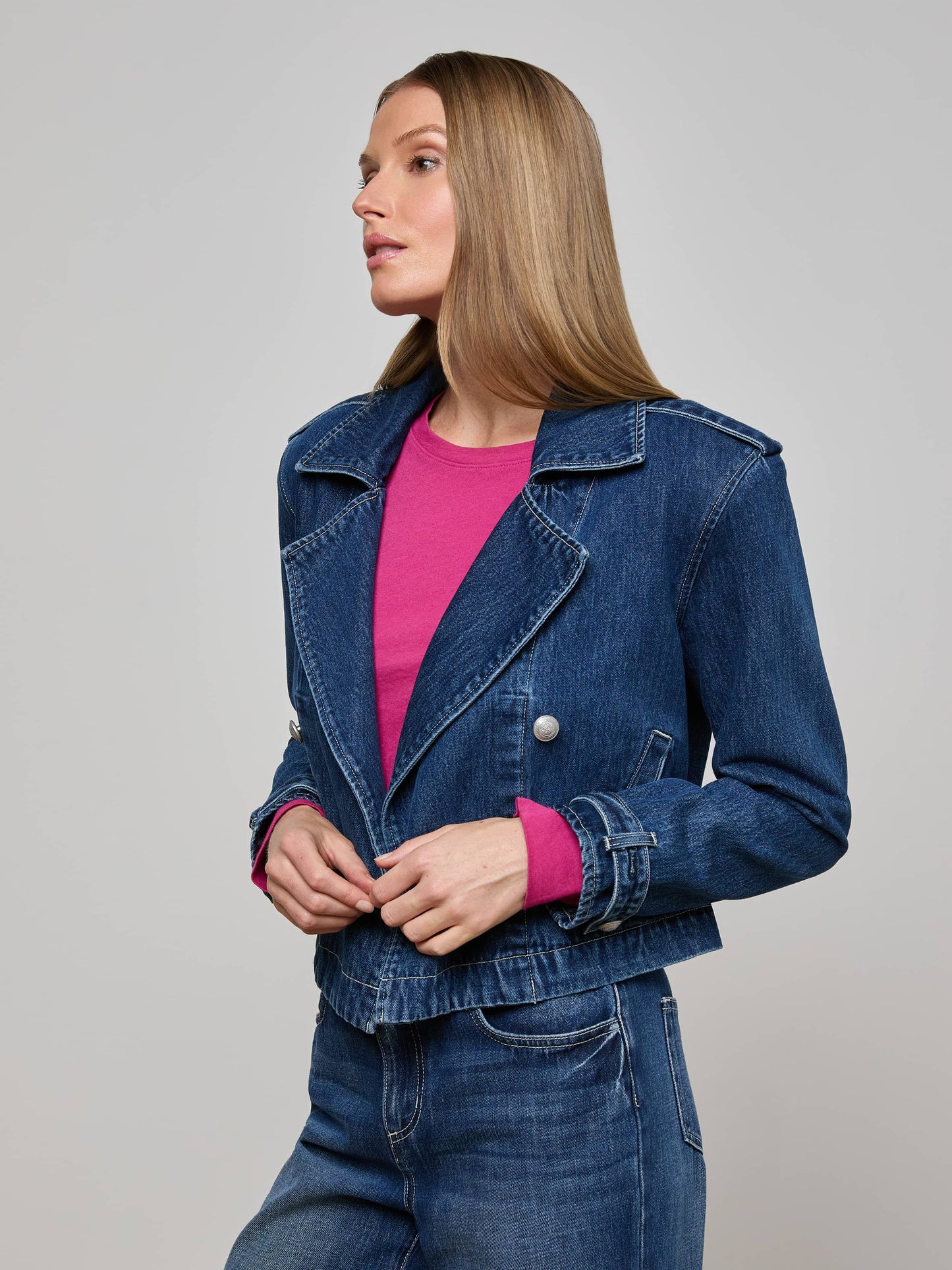 Maddox Jean Trench Coat