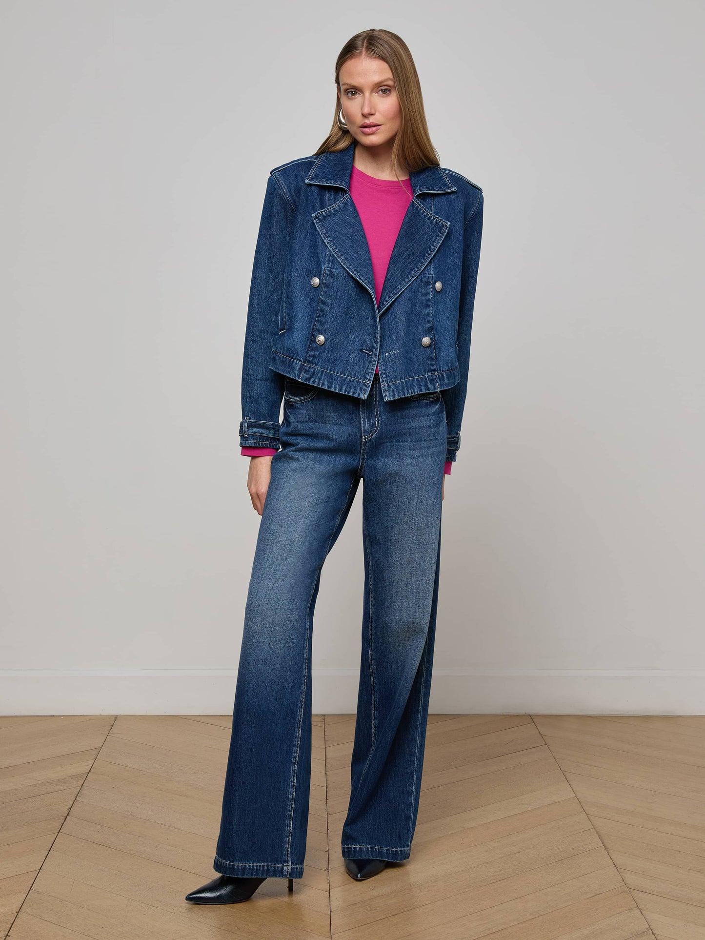 Maddox Jean Trench Coat