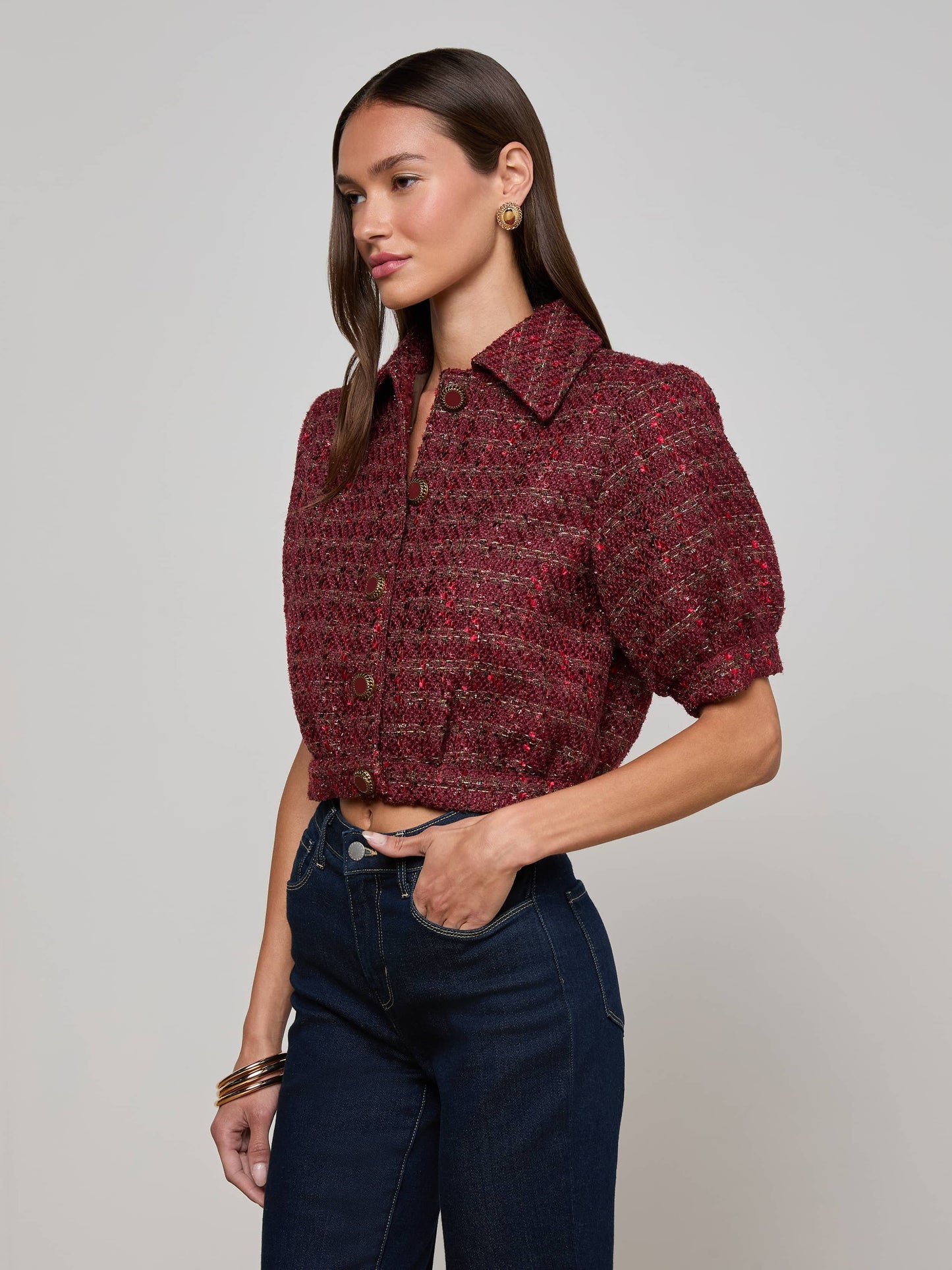 Cove Cropped Tweed Jacket