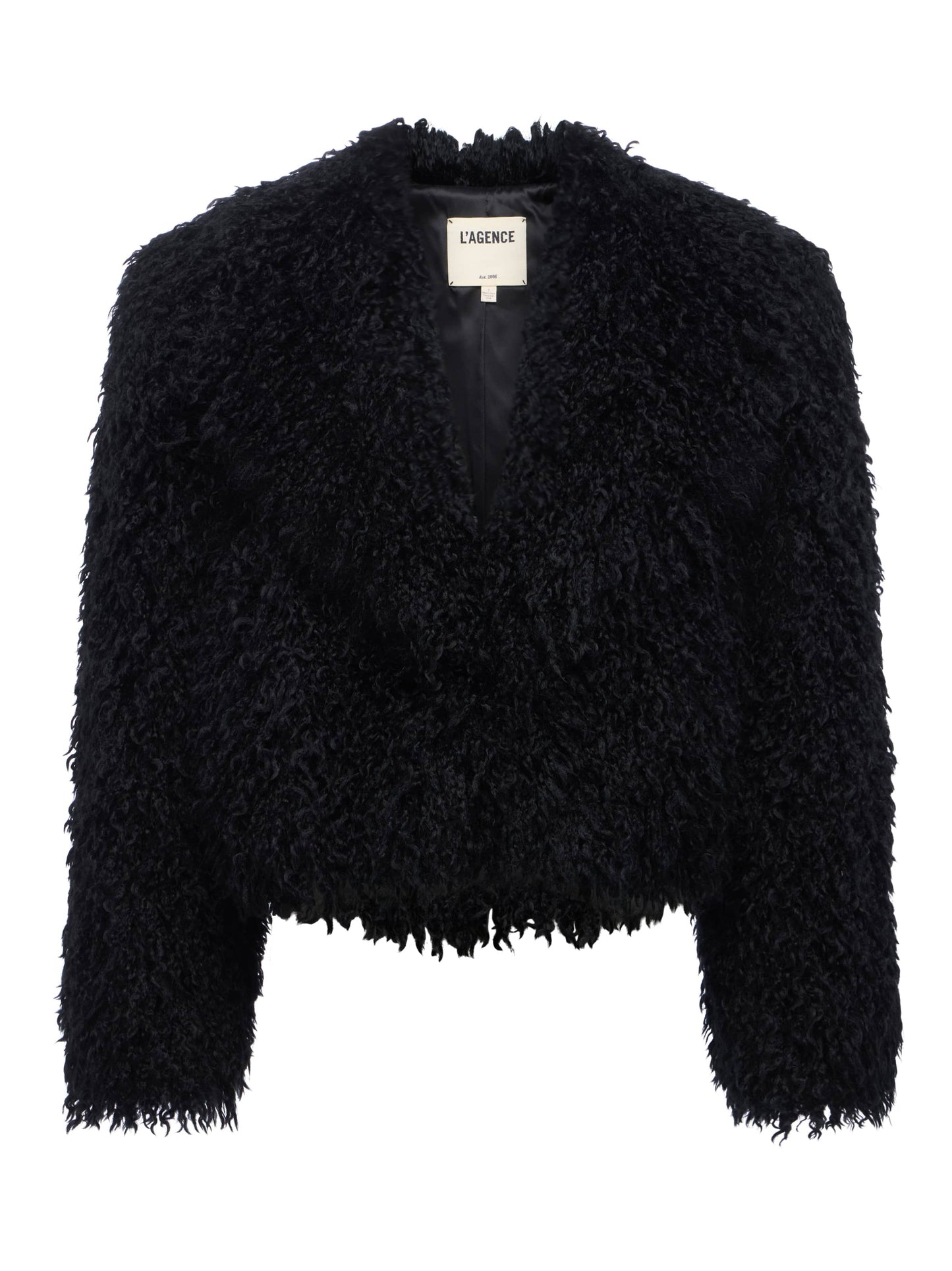 Aura Cropped Faux Fur Jacket