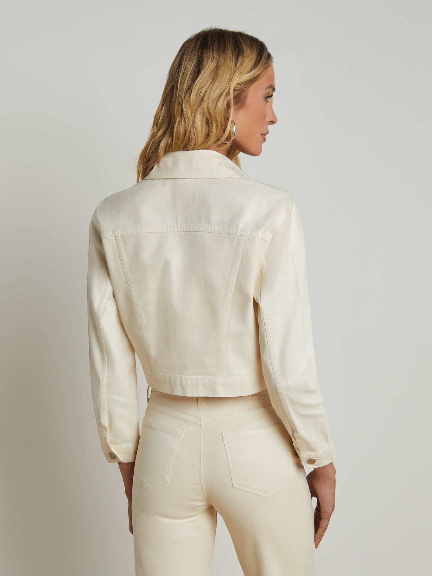 Koda Coated Cropped Jean Jacket
