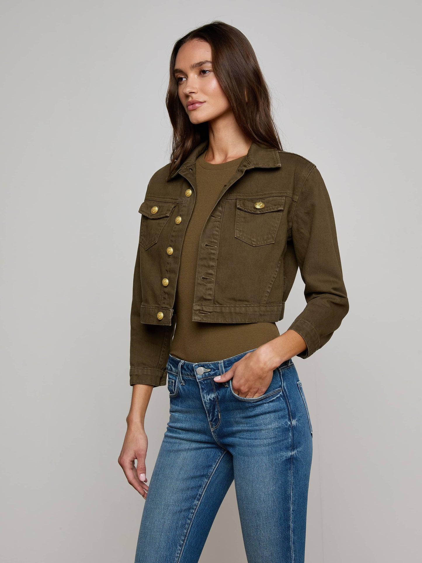 Koda Cropped Jean Jacket