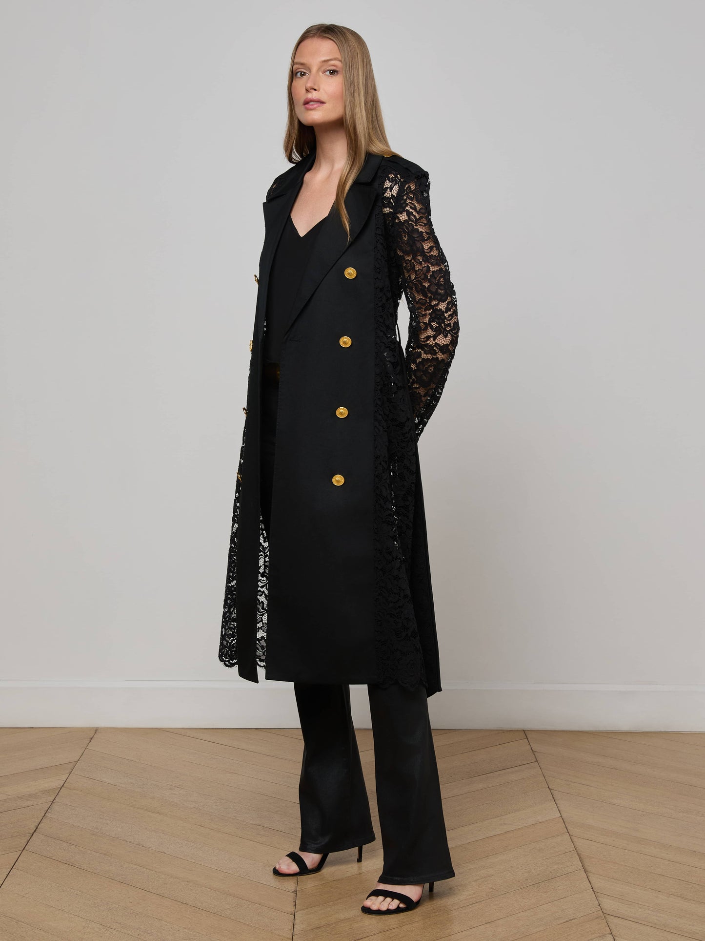 Amata Lace Trench Coat