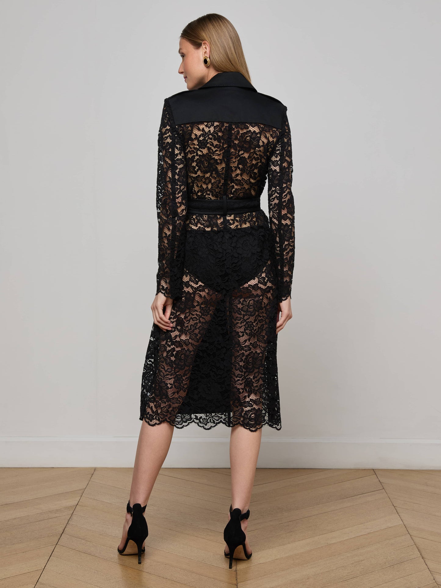 Amata Lace Trench Coat