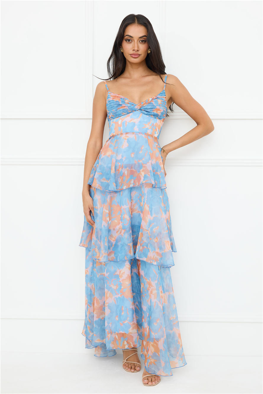 Be Myself Maxi Dress Blue