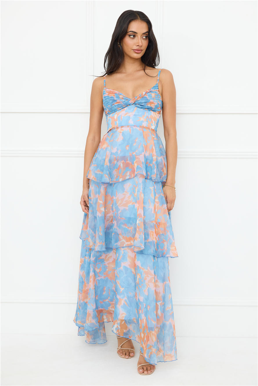 Be Myself Maxi Dress Blue