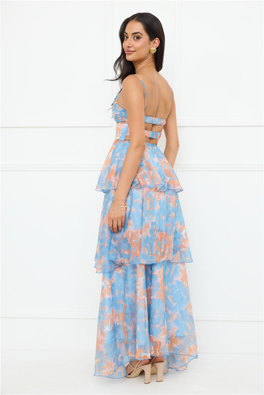 Be Myself Maxi Dress Blue