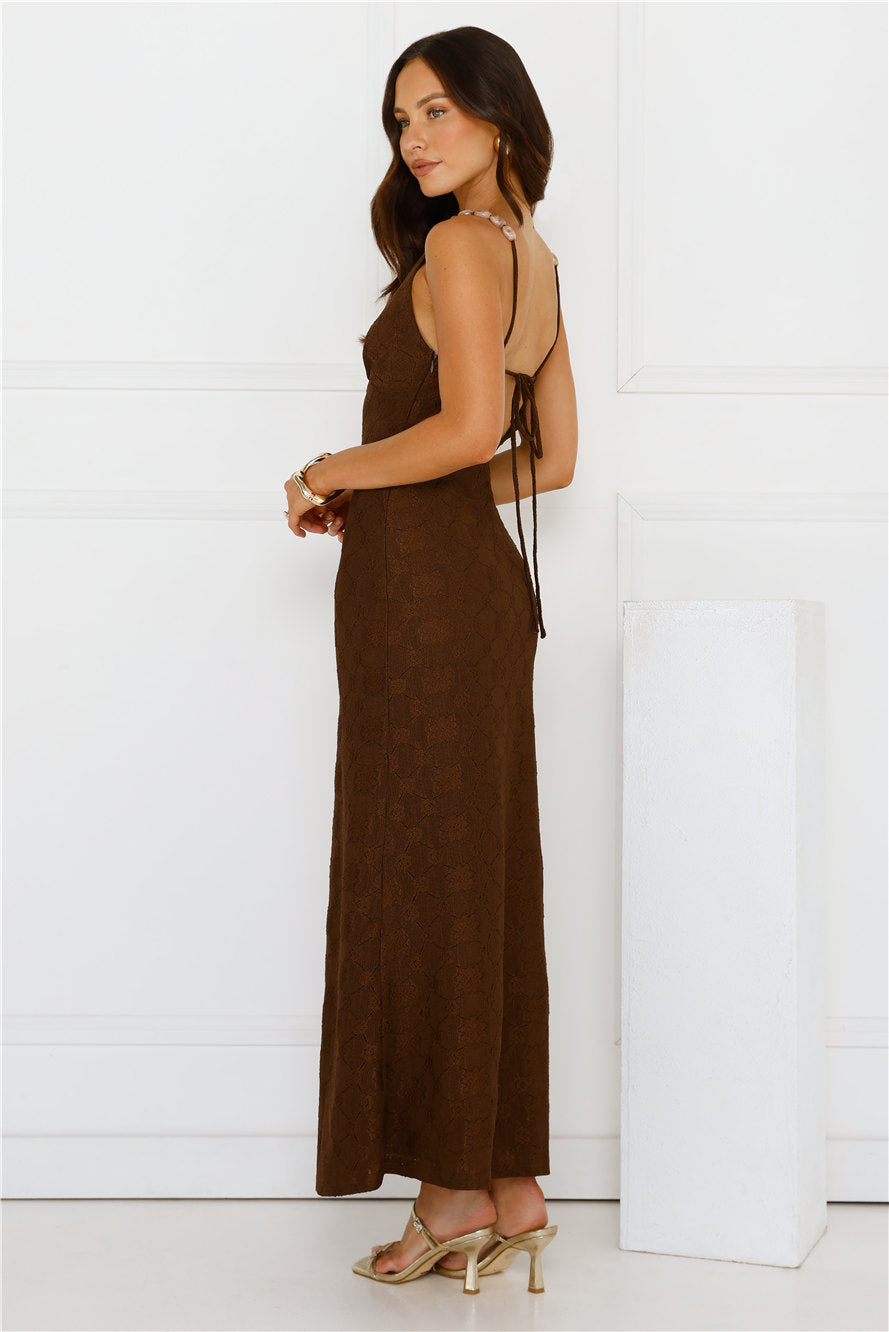 You Got This Maxi Dress Brown