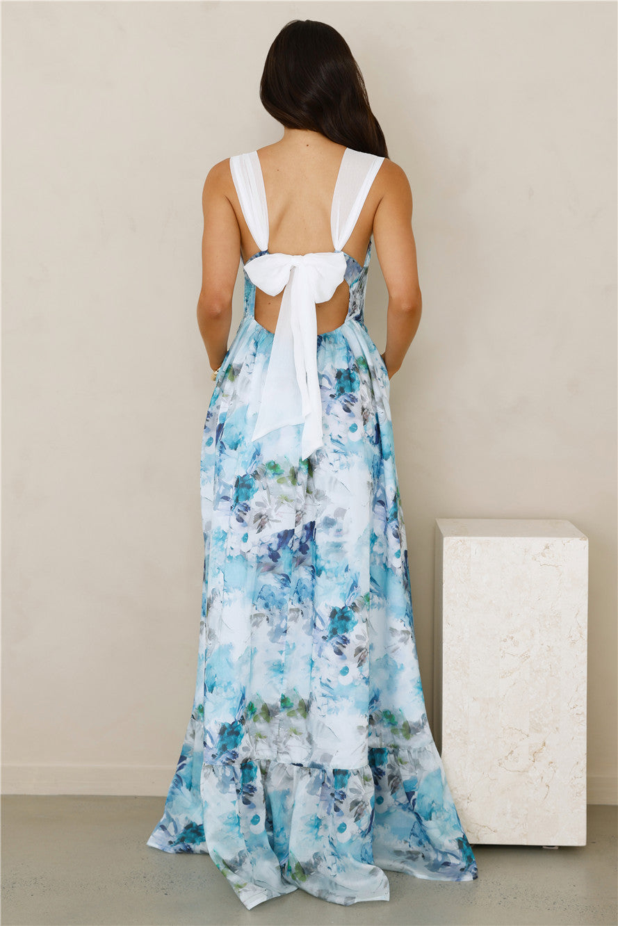 Beneath The Palms Maxi Dress Blue