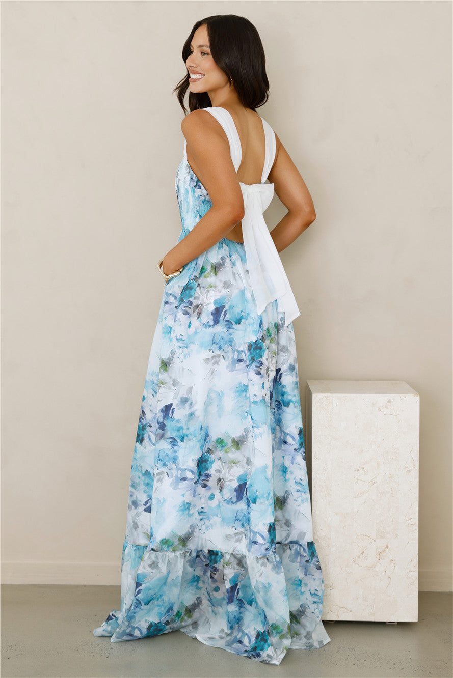 Beneath The Palms Maxi Dress Blue