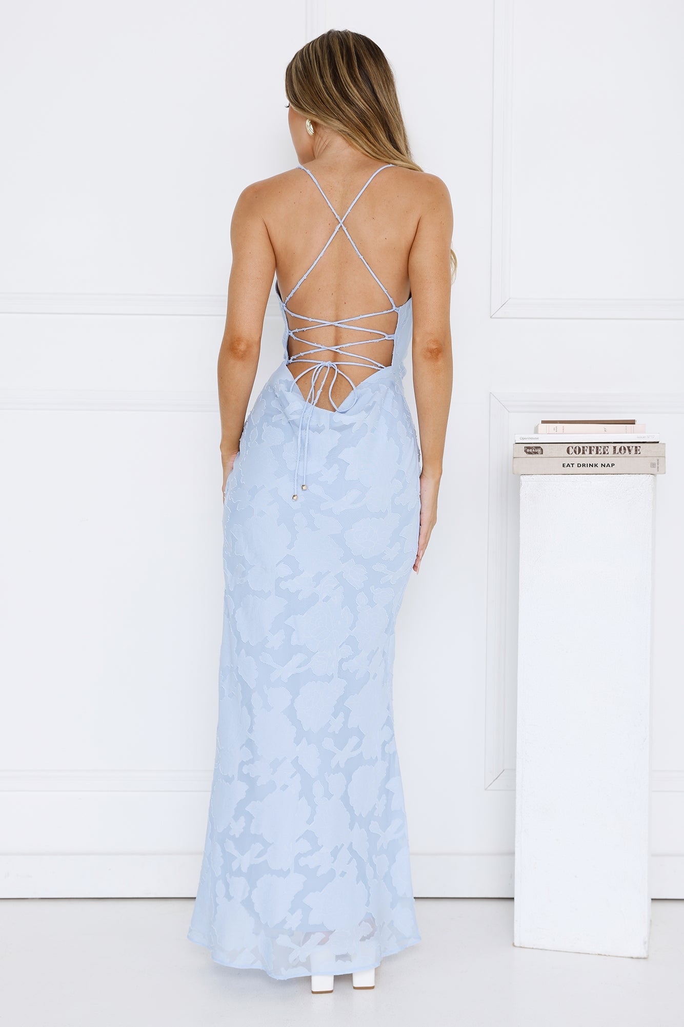 Bridge To Wonderland Maxi Dress Blue