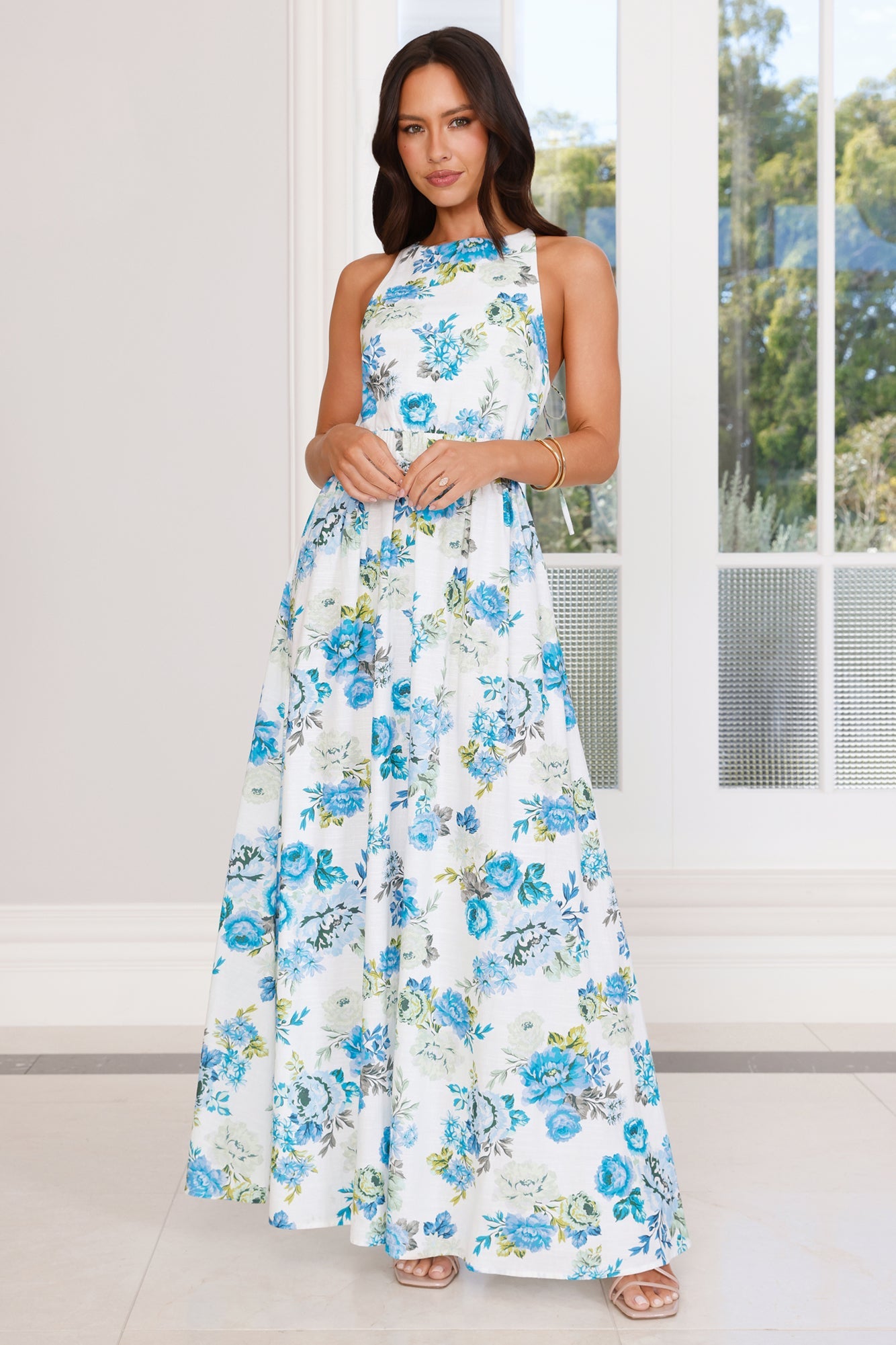 Airy Beauty Maxi Dress Blue