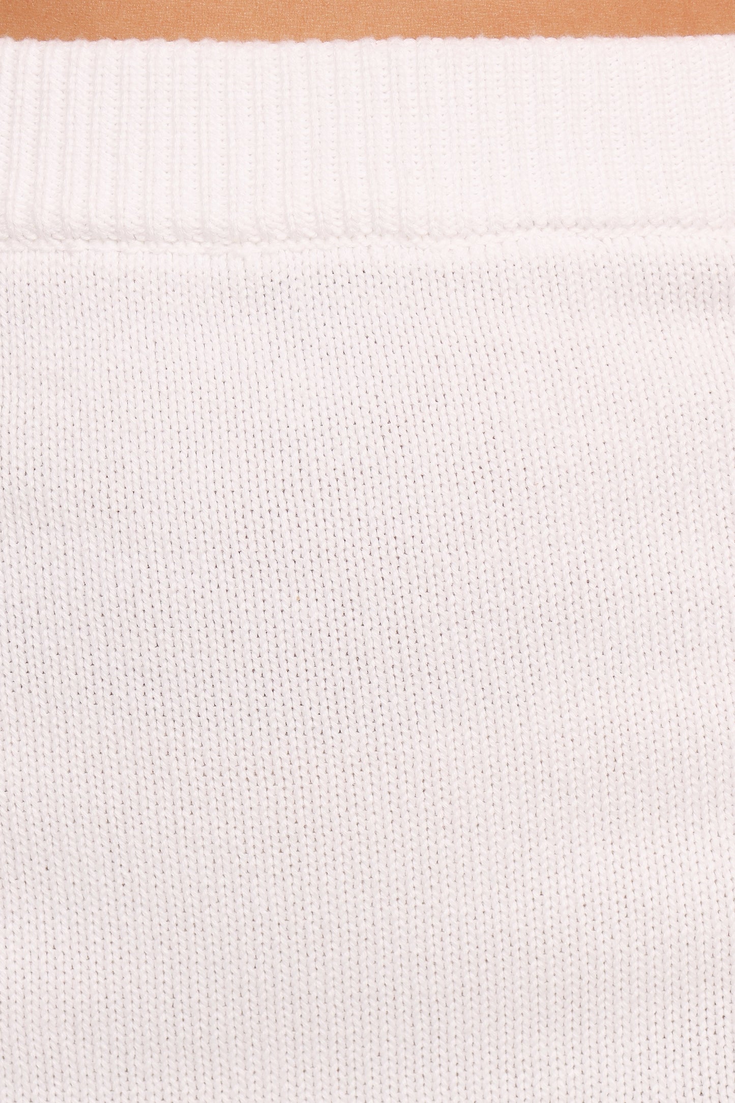 Bella Knit Mini Skirt - White