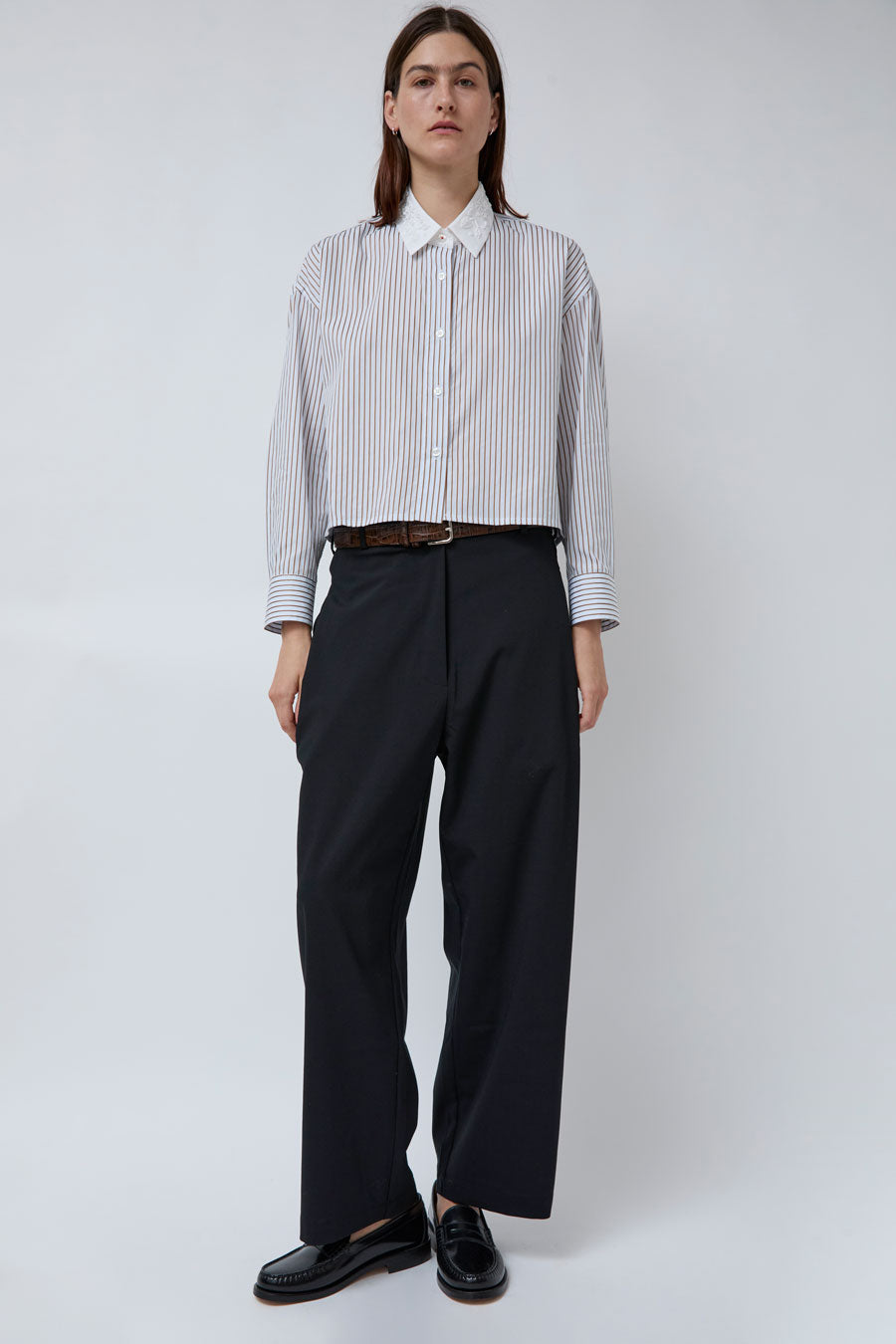 CORDERA Wide Leg Pants in Black