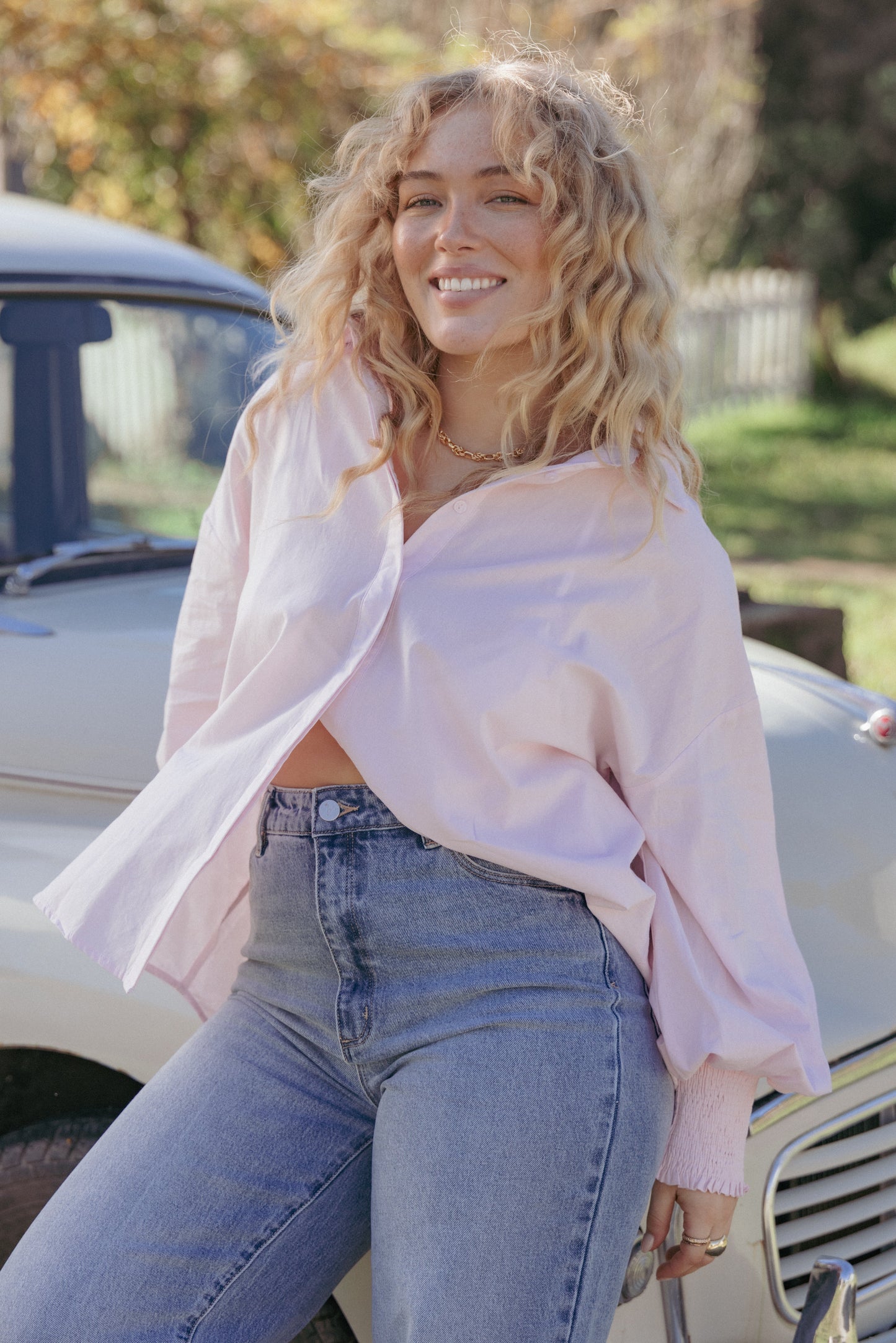 Carys Shirt - Pale Pink