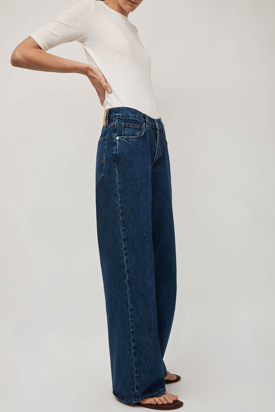 Dala Sling Jean in Flat Blue