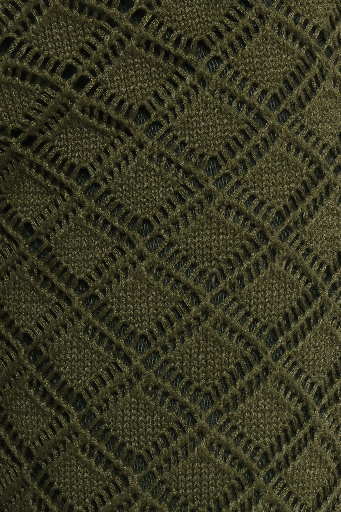 Fefe Textured Knit Pants - Olive