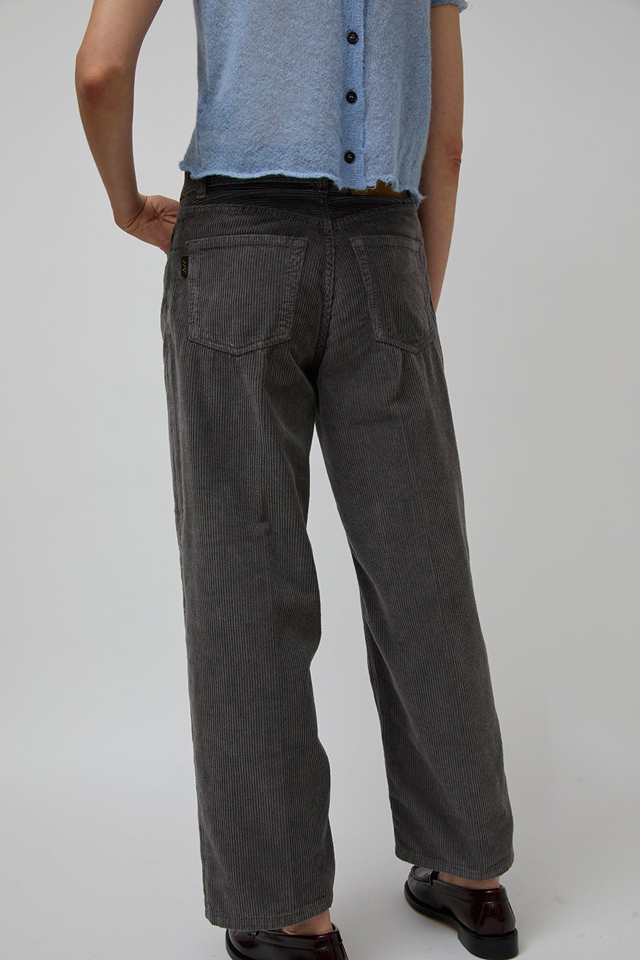 Haikure Betty Velvet Jean in Lead Grey
