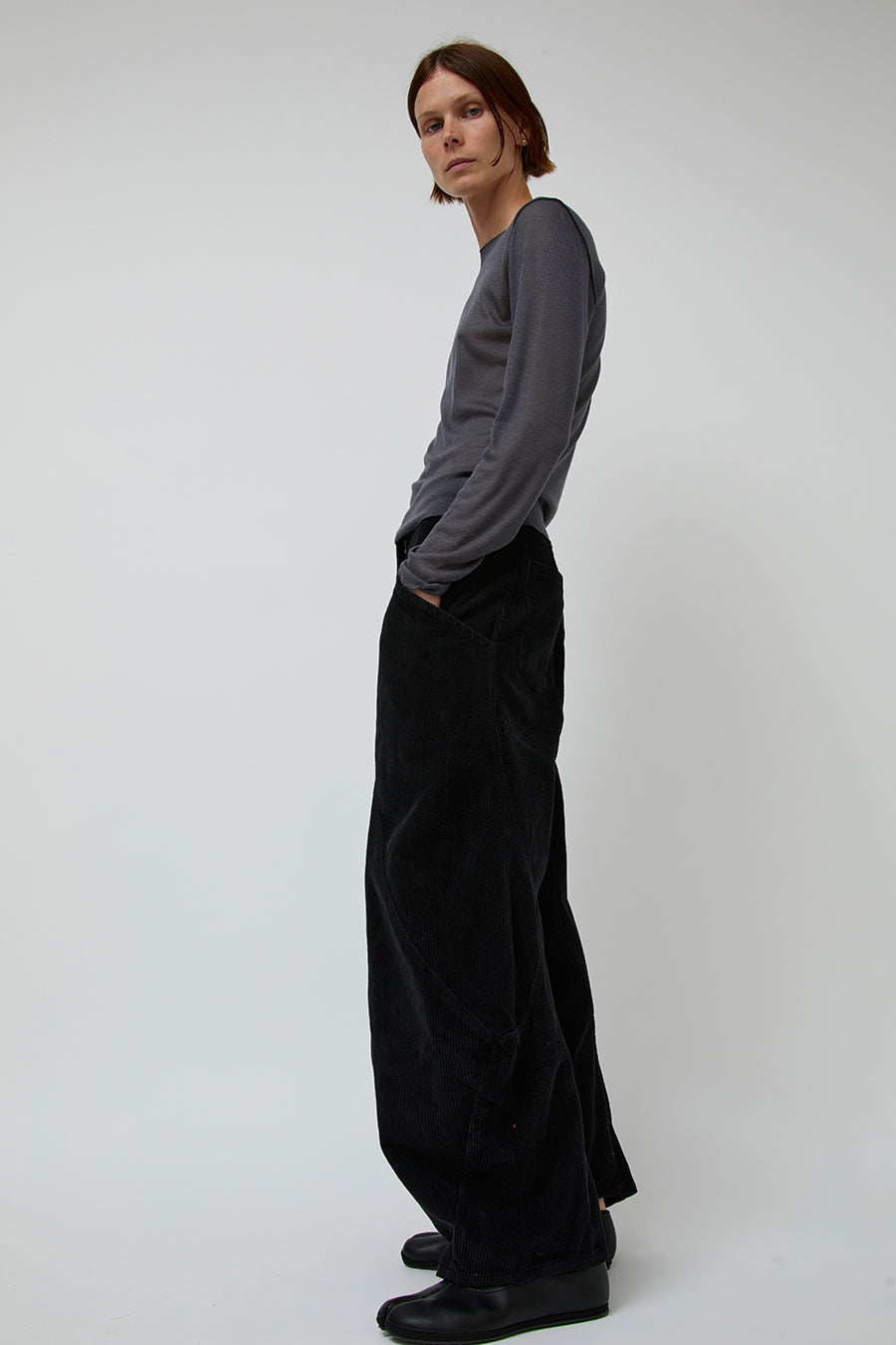 Henrik Vibskov Digi Corduroy Pants in Black