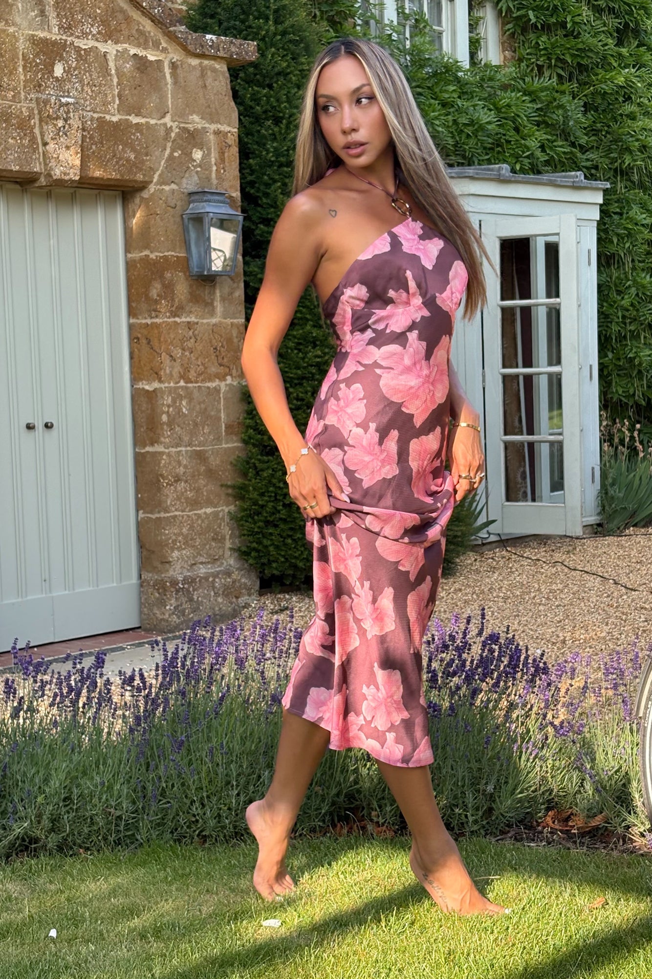 Dove Song Halter Maxi Dress Floral