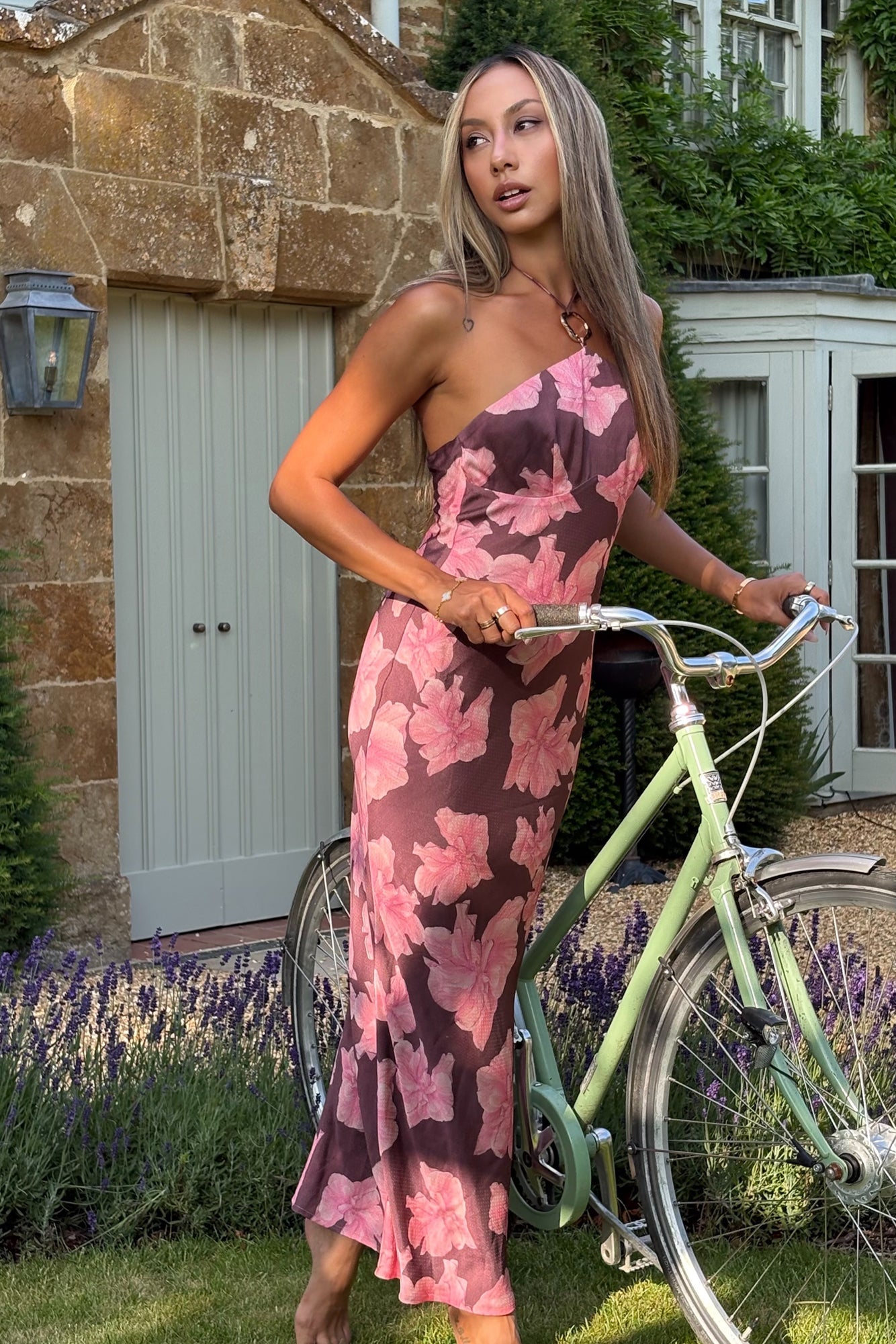 Dove Song Halter Maxi Dress Floral