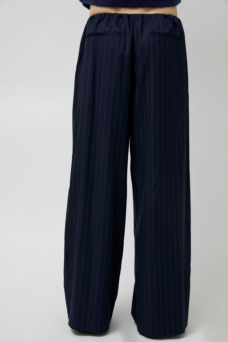 No.6 Mina Pant in Navy Pinstripe
