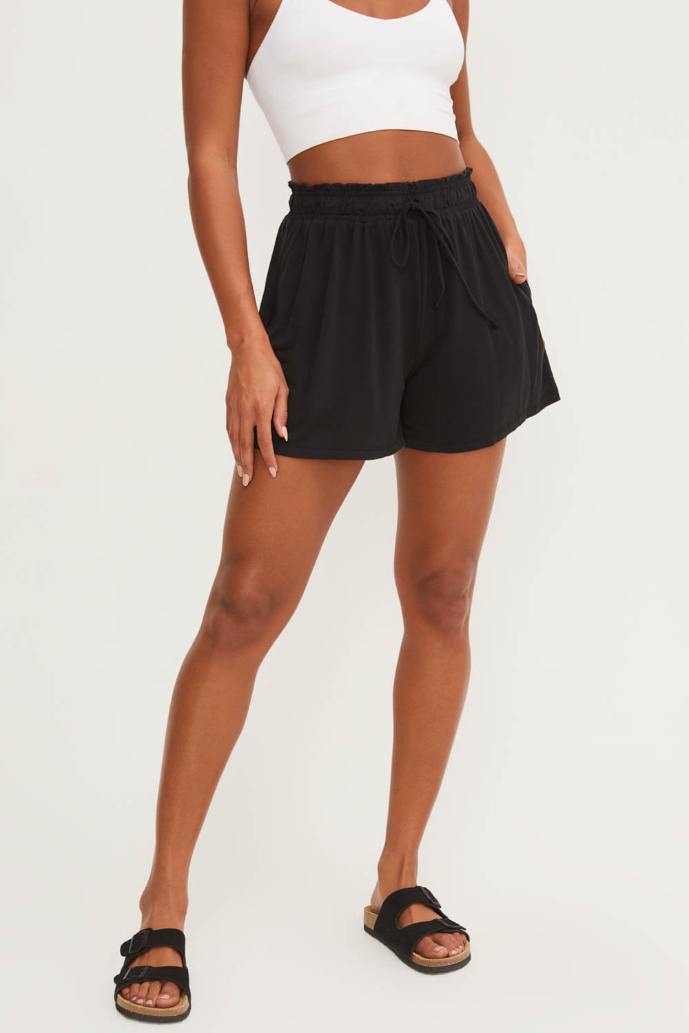Trina Lounge Shorts in Black