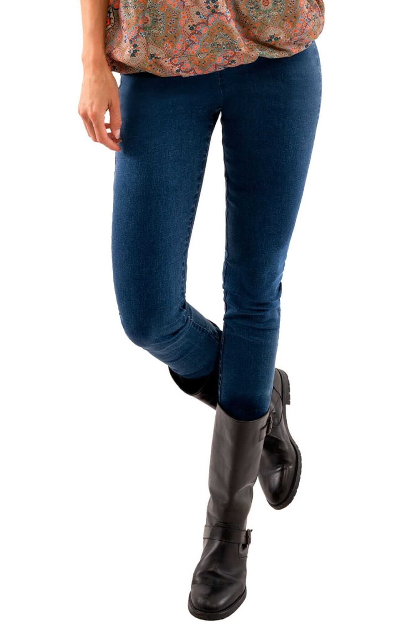 Gripeless Denim Pull On Pant