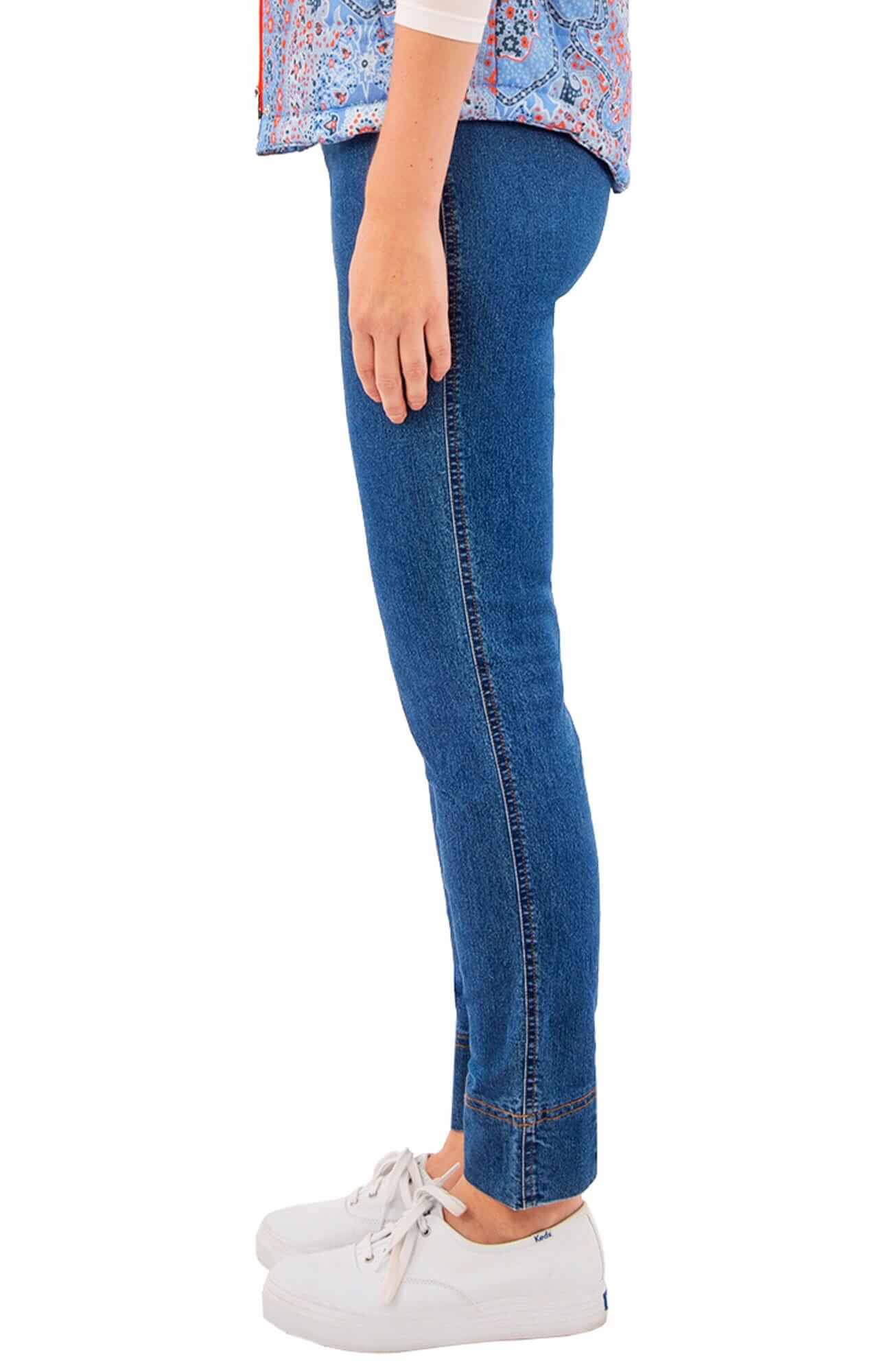 Gripeless Denim Pull On Pant