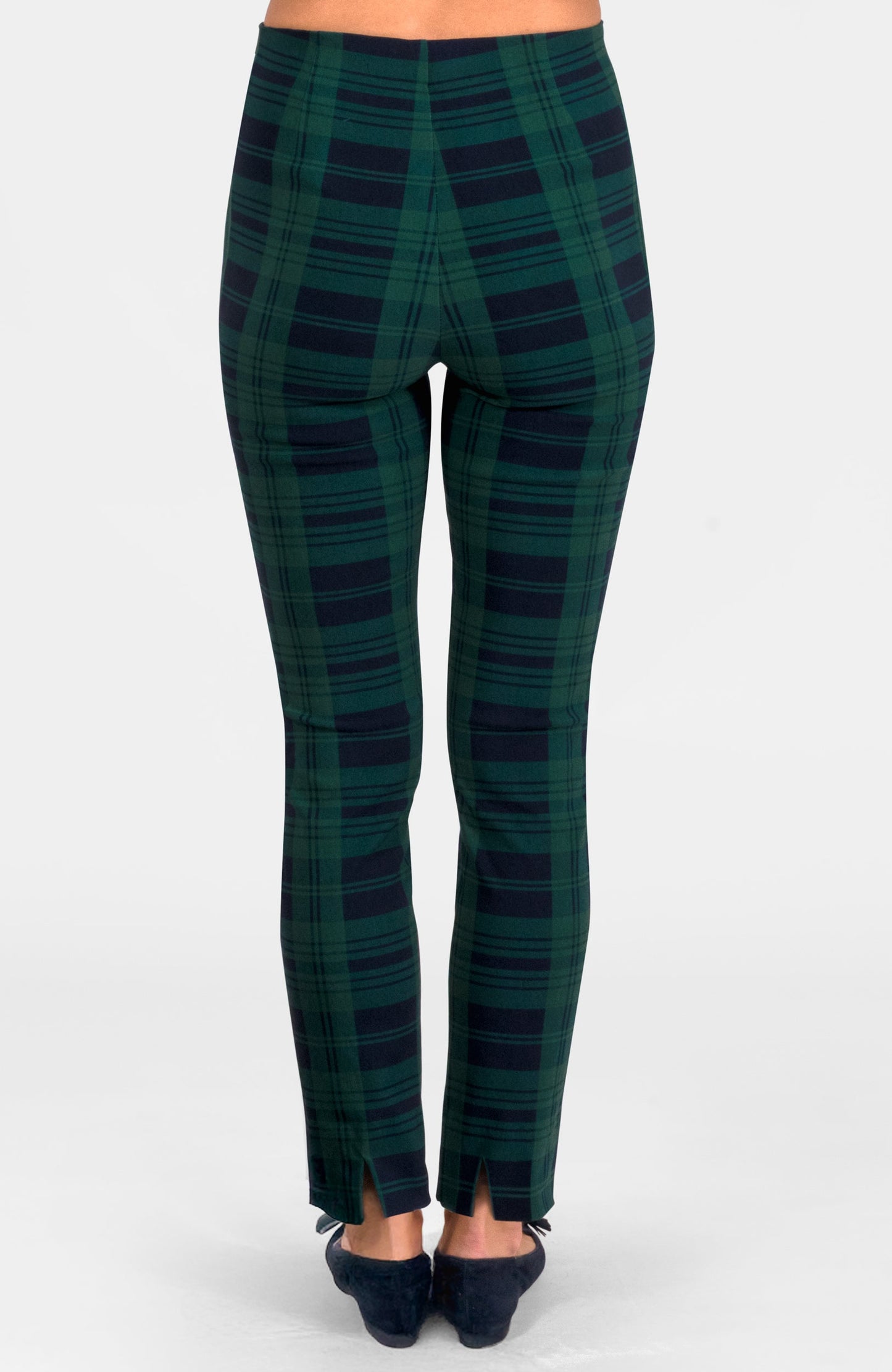 Gripeless Pull On Pants - Black Watch Plaid