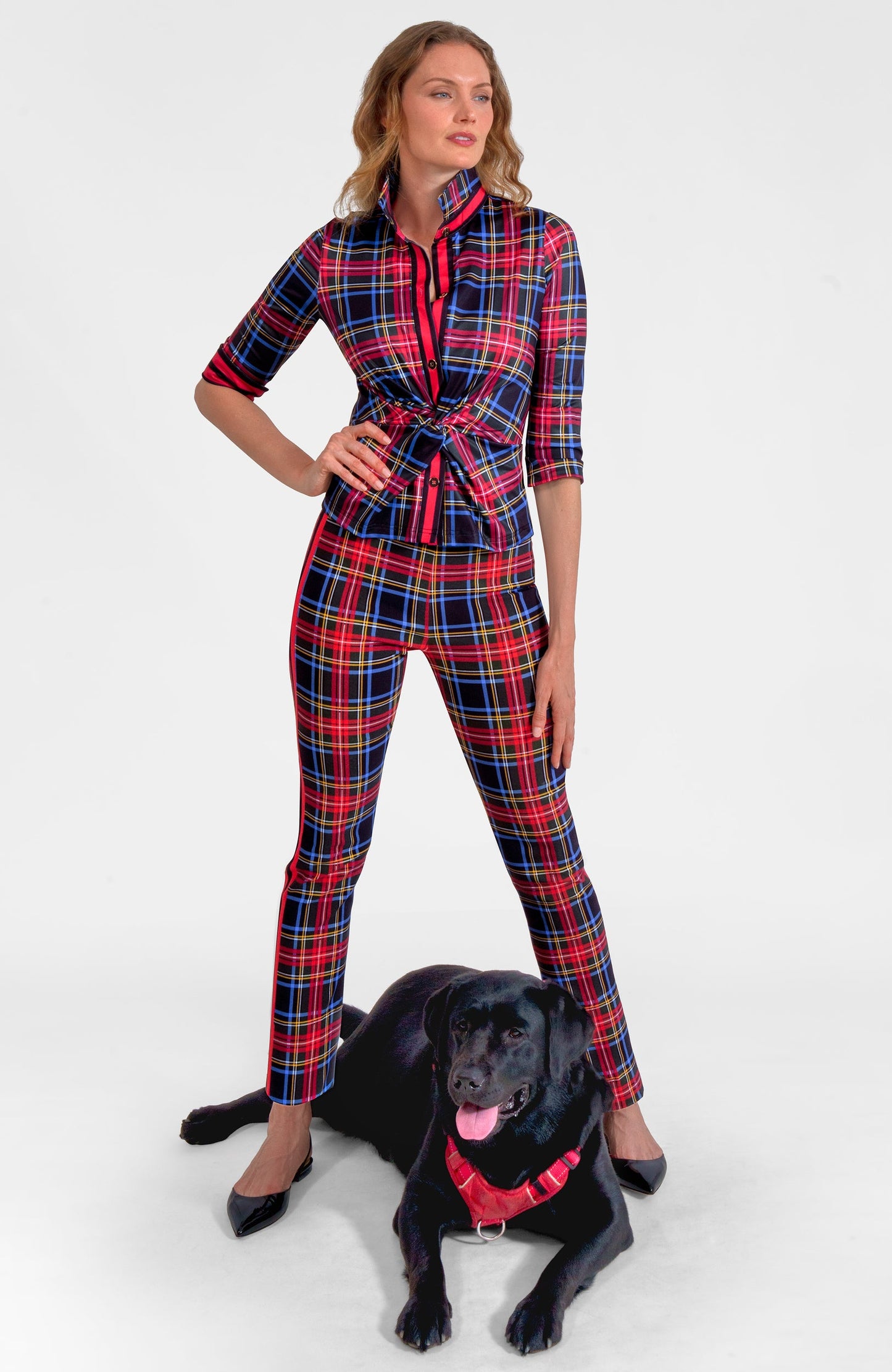 Gripeless Pull On Pants - Stewart Plaid