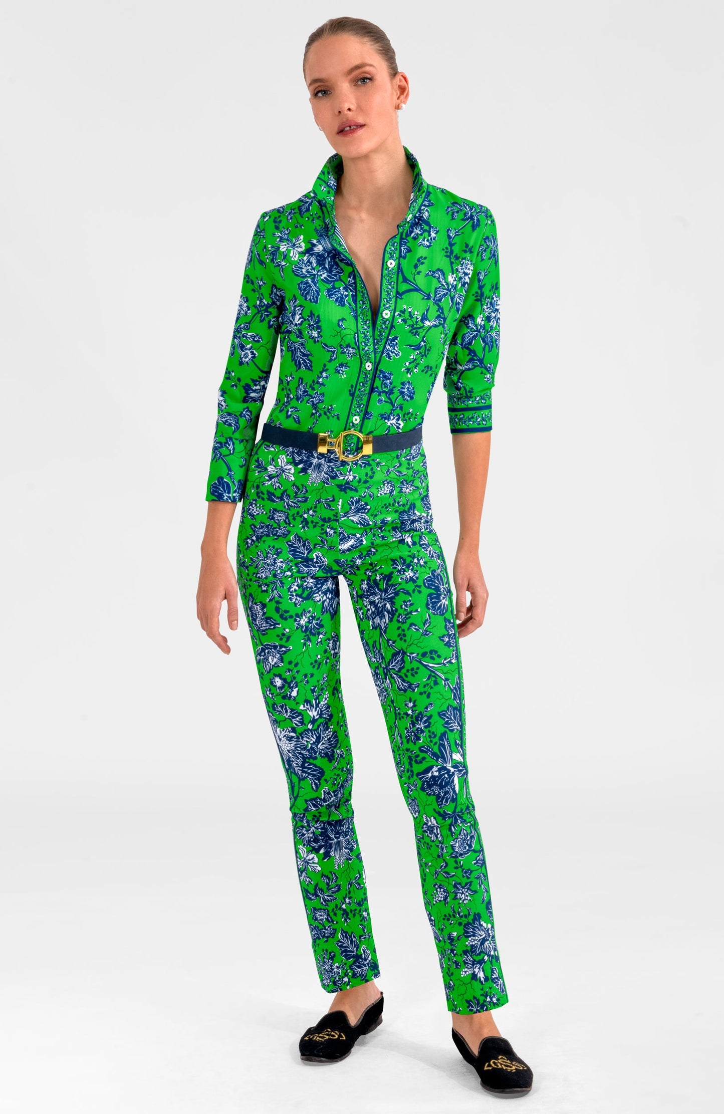 Gripeless Pull On Pants - English Garden