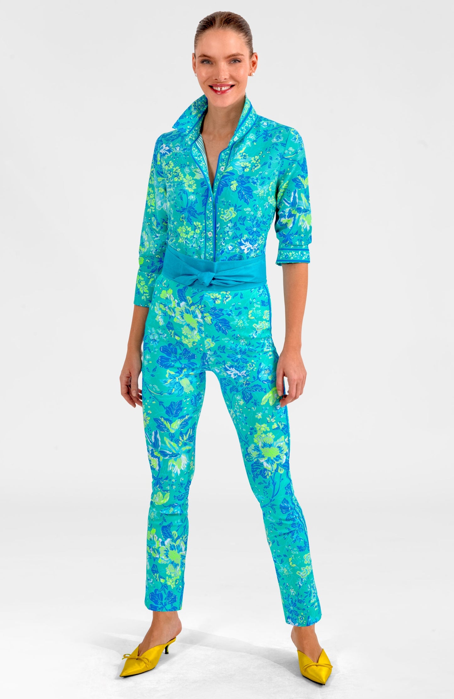 Gripeless Pull On Pants - English Garden