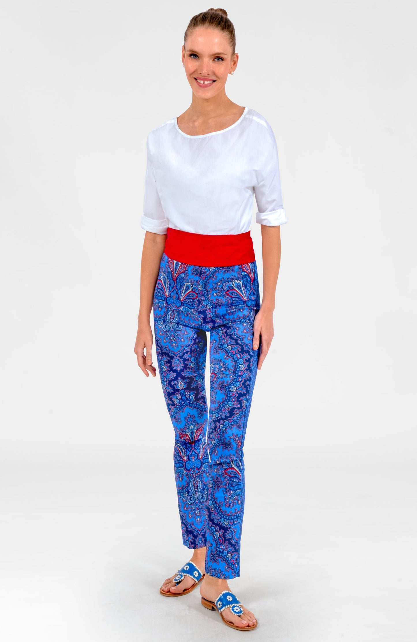 Gripeless Pull On Pants - Passion Paisley