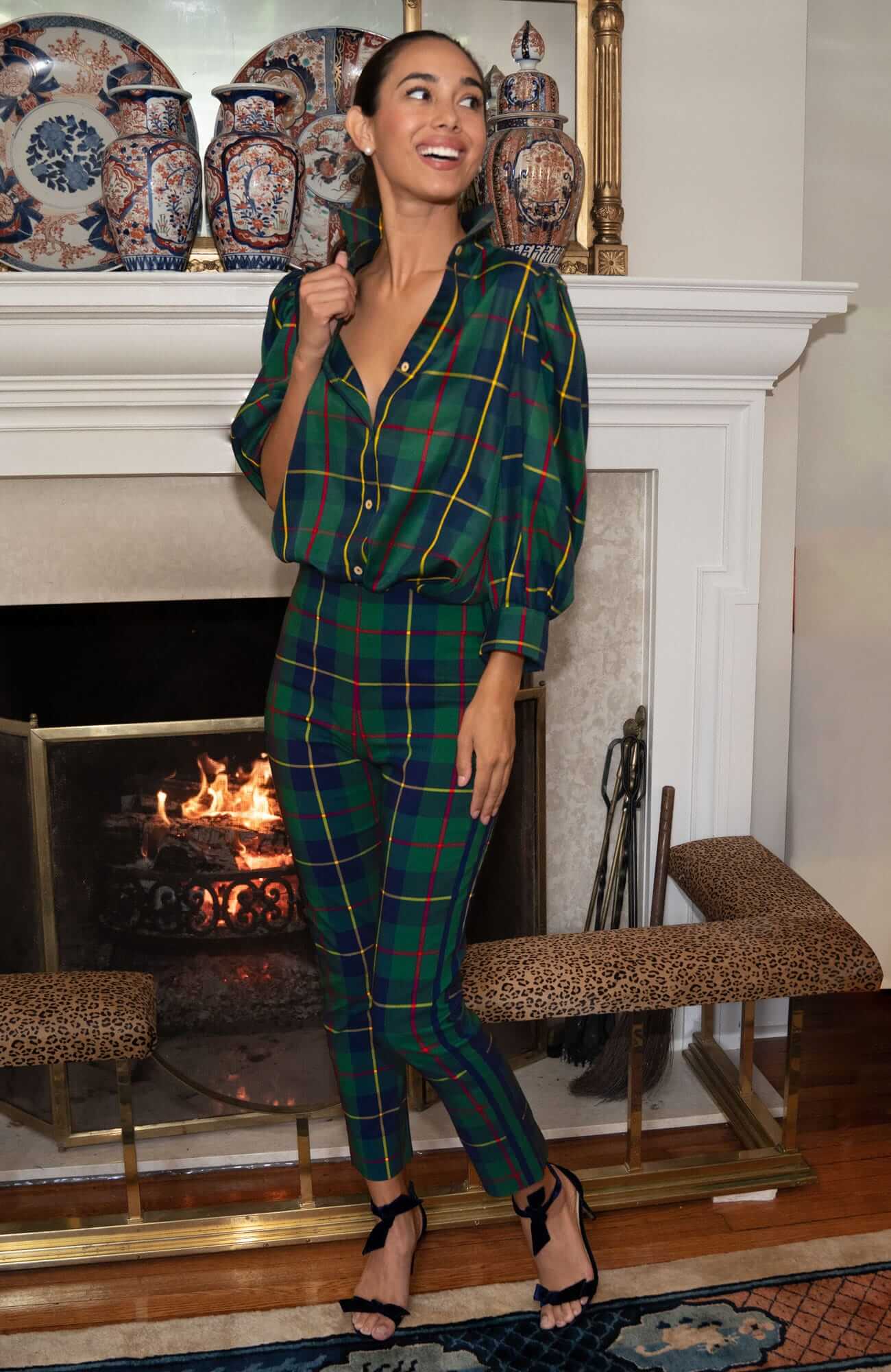 GripeLess Pull On Pant - Plaidly Cooper