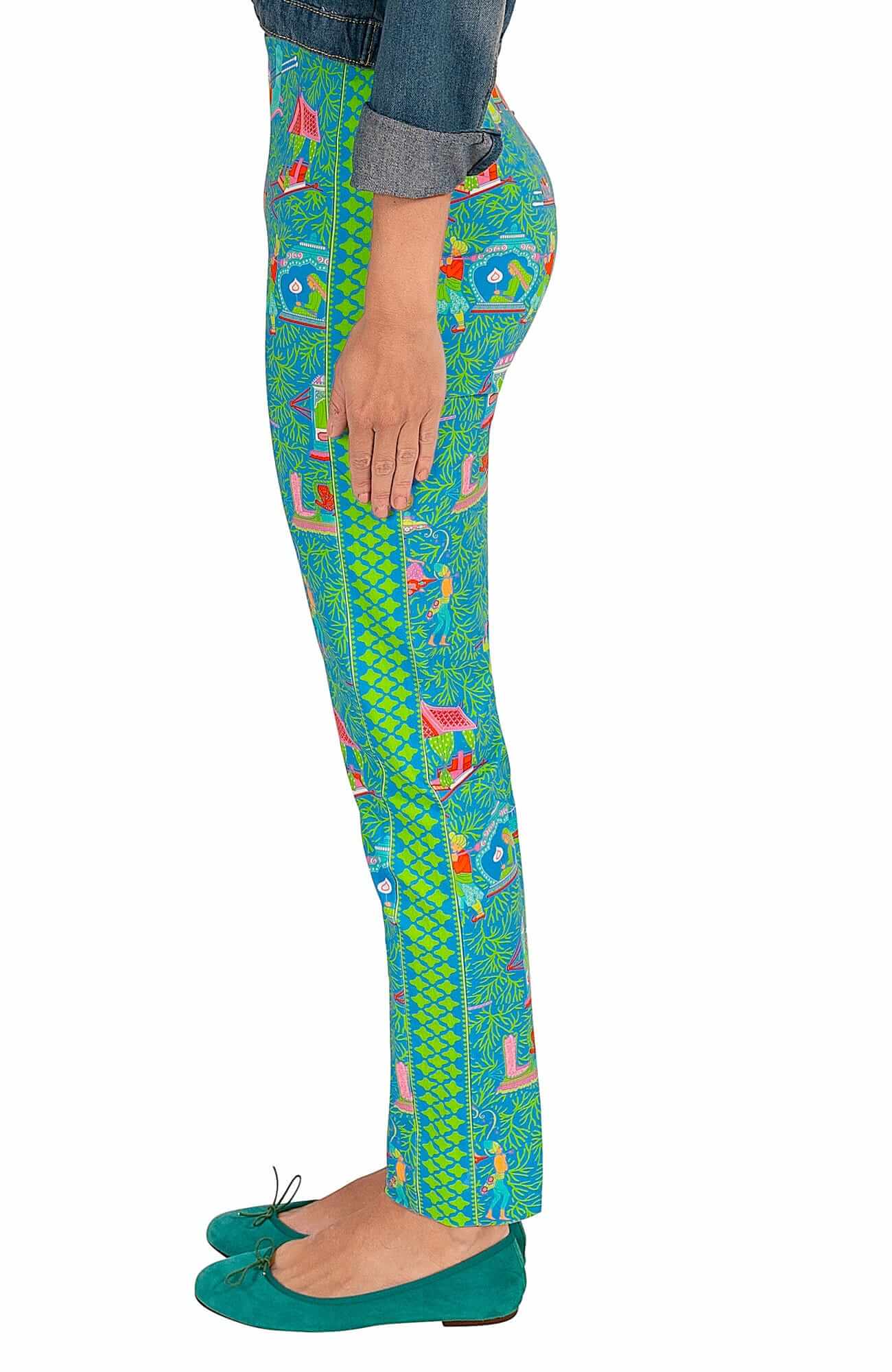 GripeLess Pull On Pant - Palanquin Party