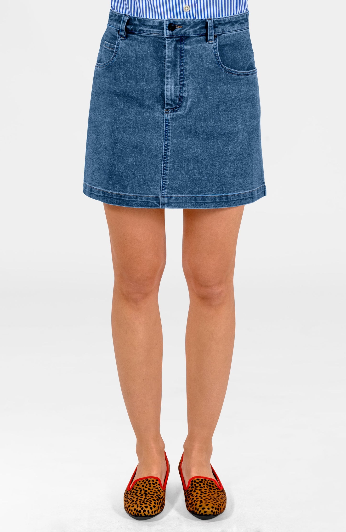 Mighty Cute Denim Skirt - Mini