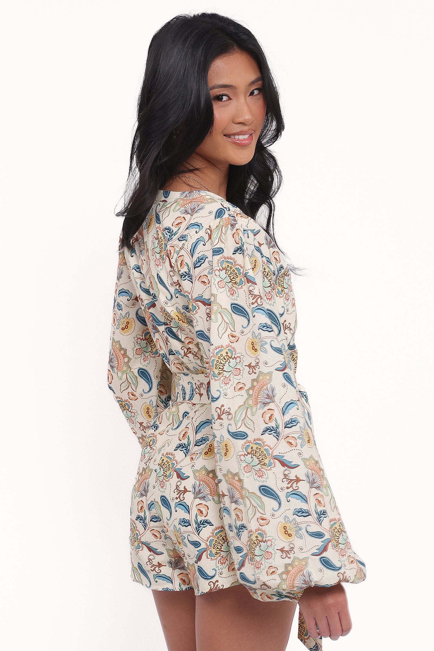 Soul Belted Romper - Paisley