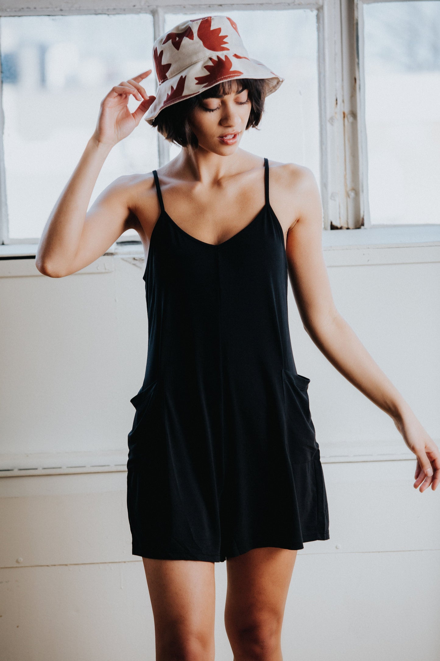 Sherry Romper in Black