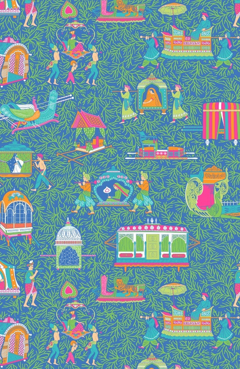 GripeLess Pull On Pant - Palanquin Party