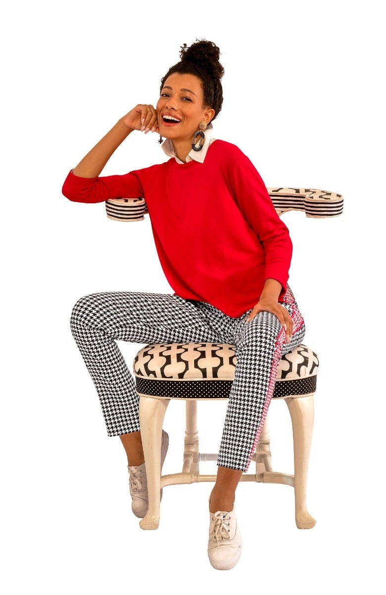 GripeLess Pull On Pant - Houndstooth