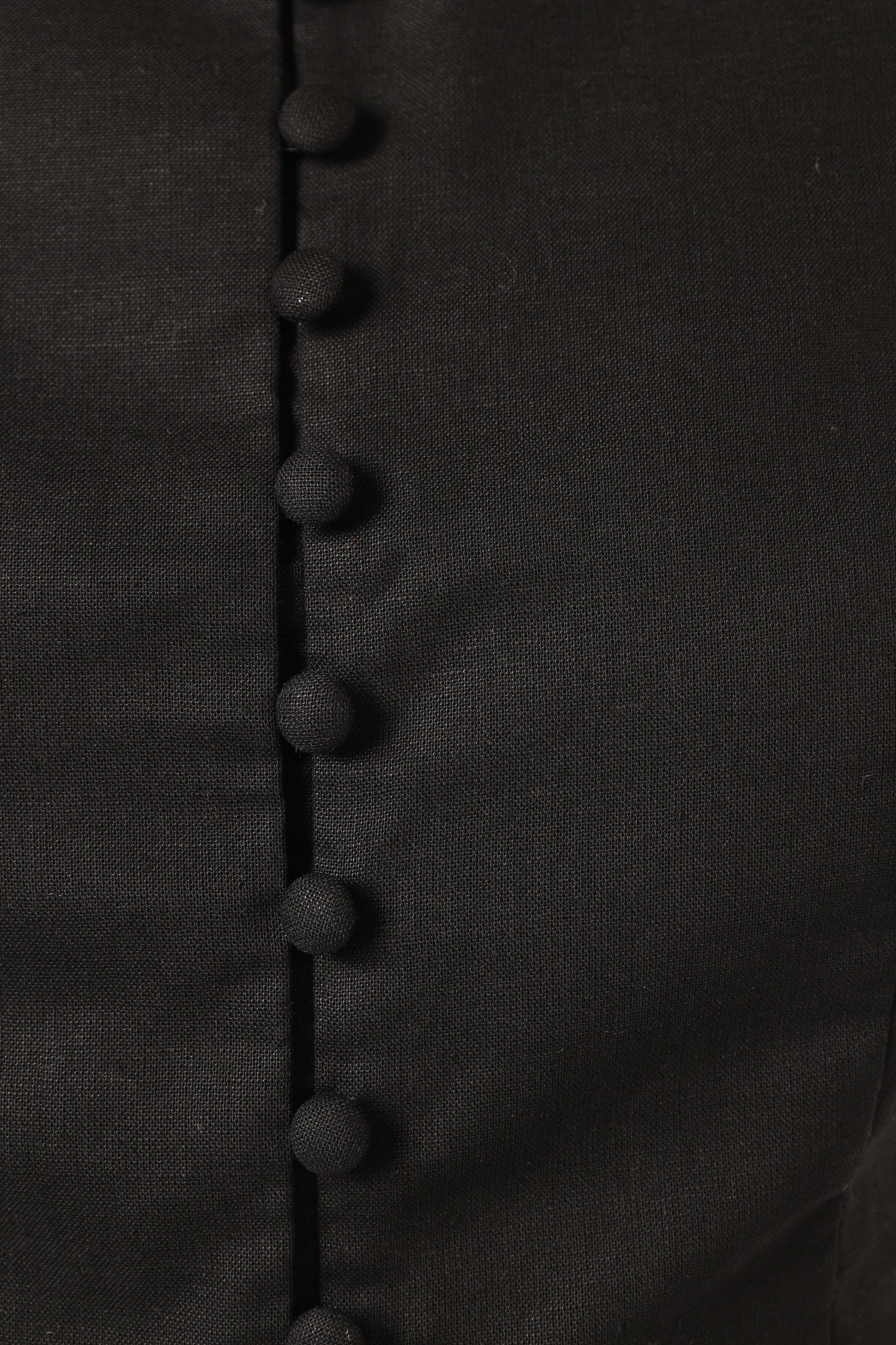 Daniella Linen Vest - Black