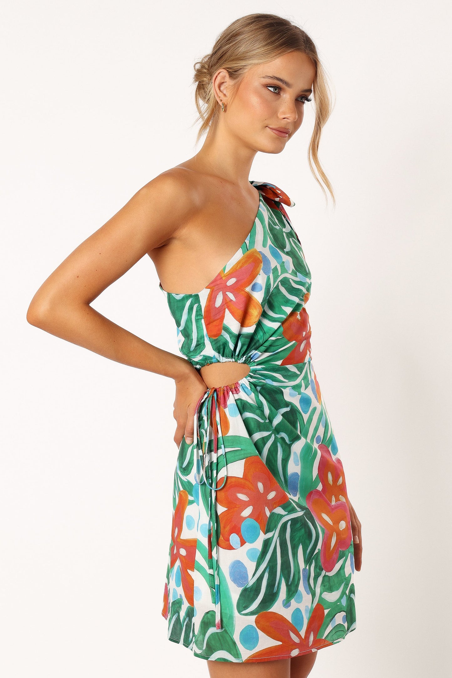 Arwan One Shoulder Mini Dress - Kauai