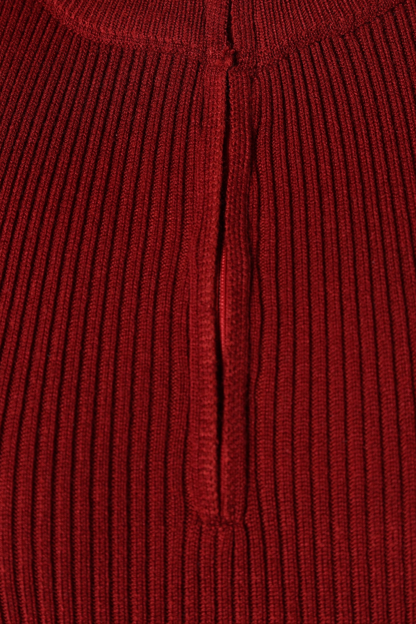 Renee High Neck Midi Dress - Red