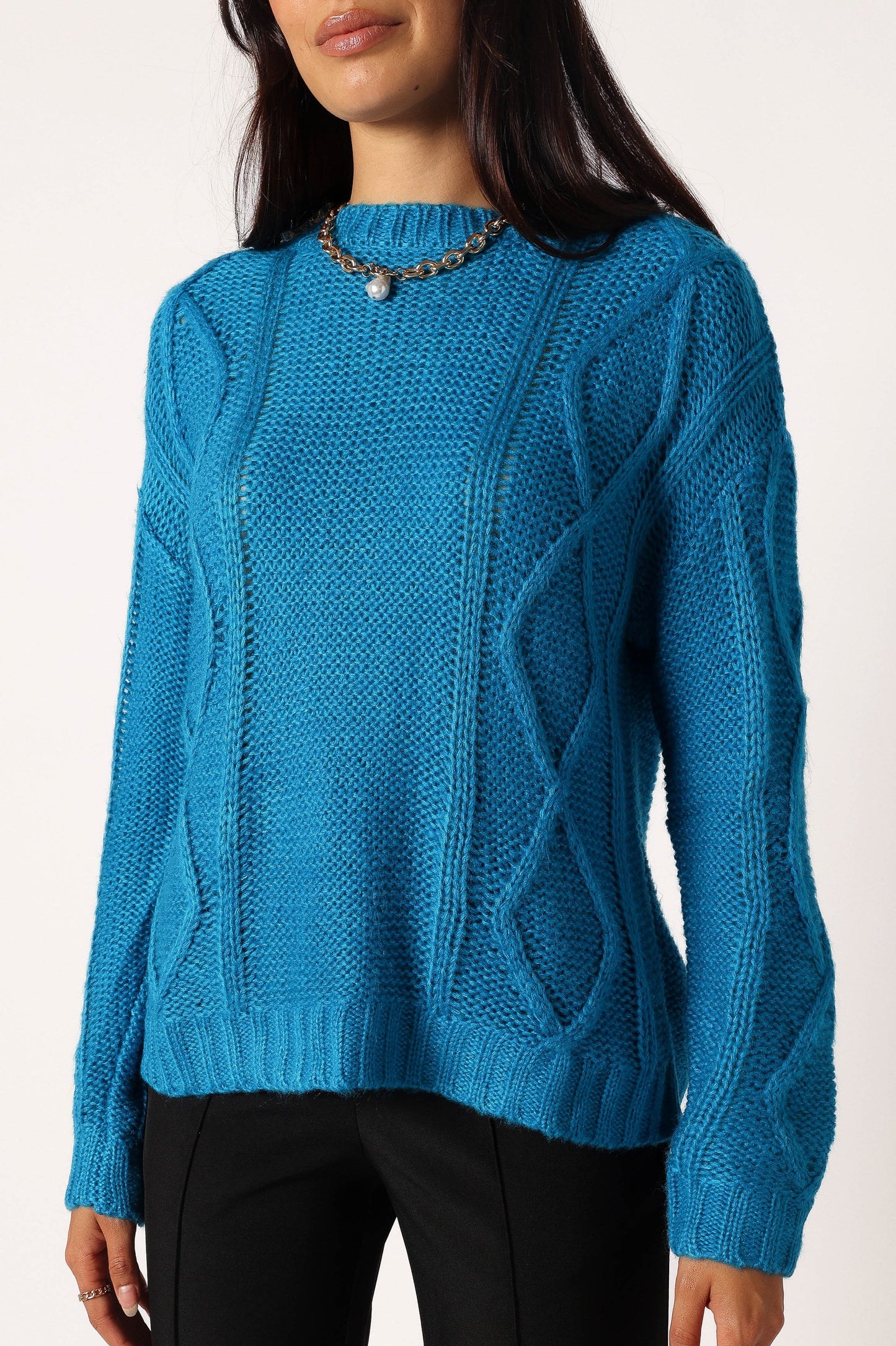 Michaela Knit Sweater - Royal Blue