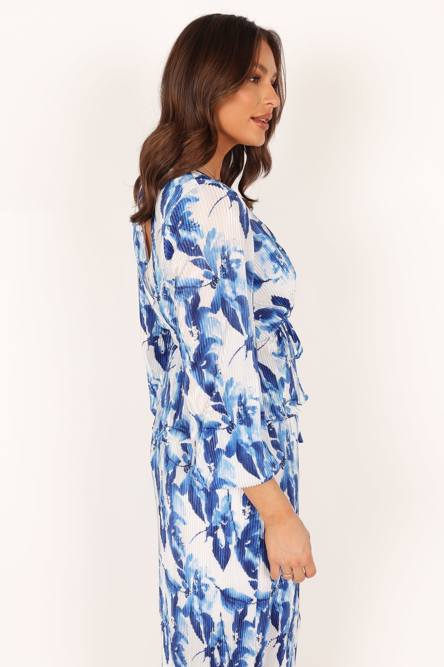 Minelli Pleat Top - Blue