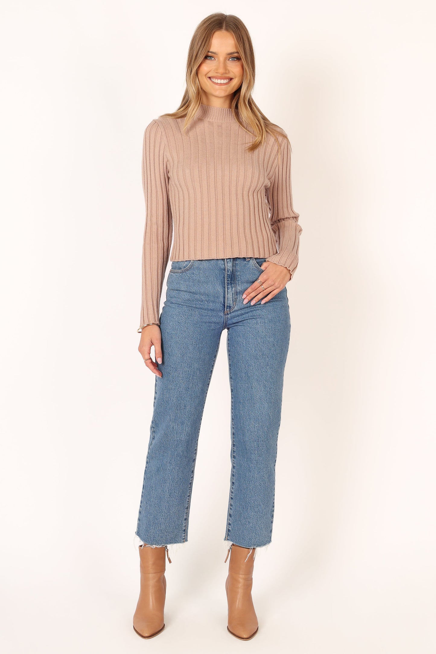 Nila Knit Top - Mocha