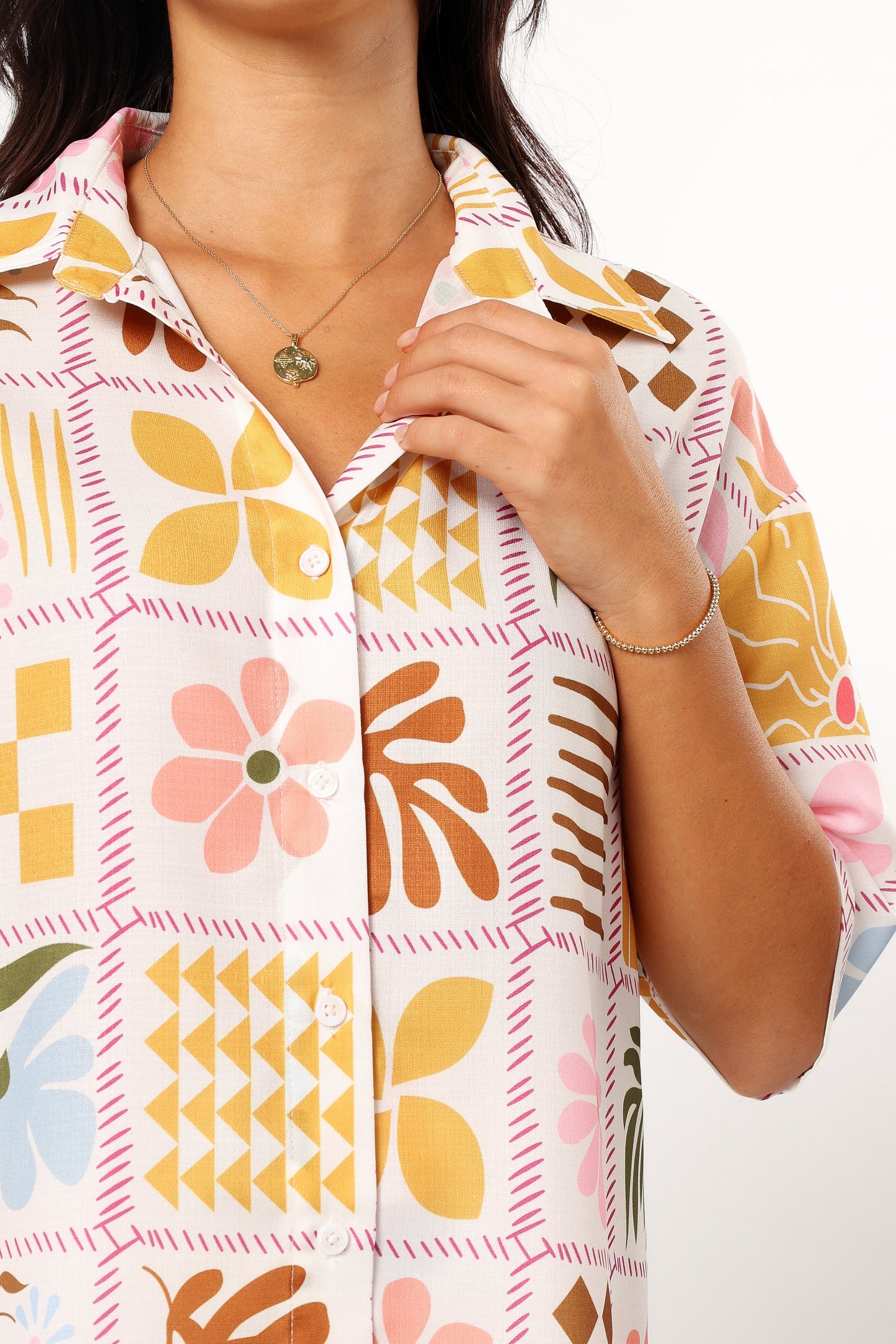 Shay Top - White Multi