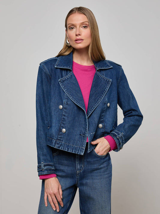 Maddox Jean Trench Coat