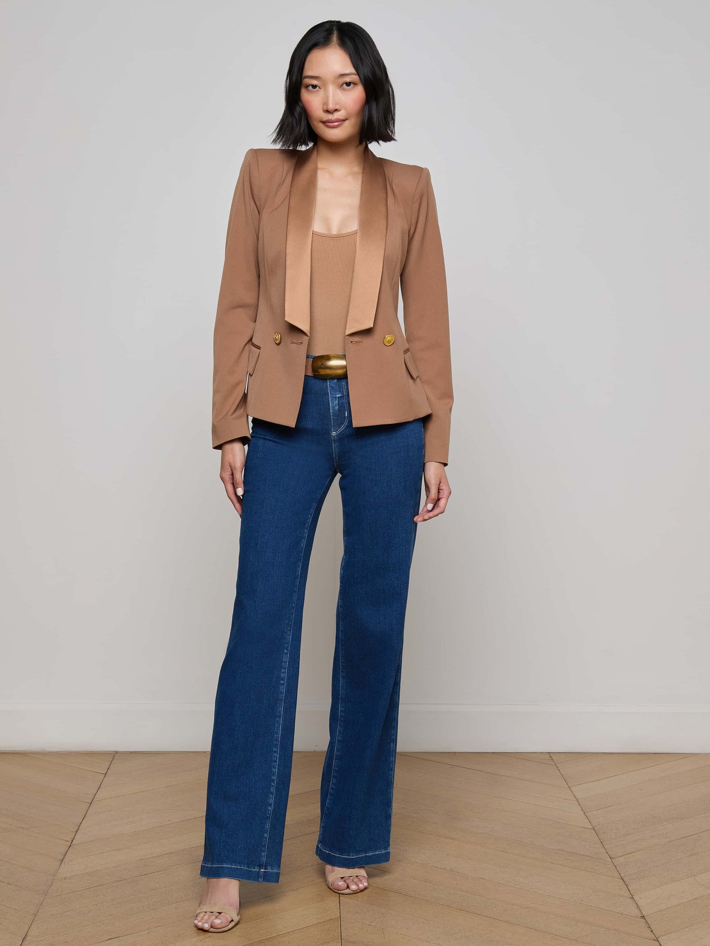 Imogen Satin Lapel Blazer
